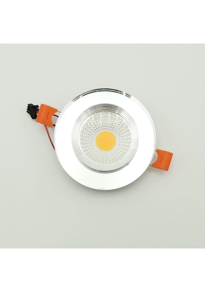 Aynalı Cam Üstü Altı Spot Cob Led Armatür Beyaz Gün Işığı Cam - Metalik