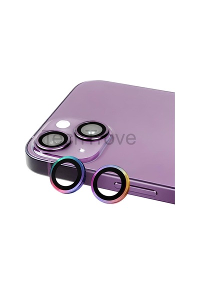 Apple İphone 14 Kamera Lens Koruyucu Parmak İzi Bırakmayan A+ Kalite Colorful