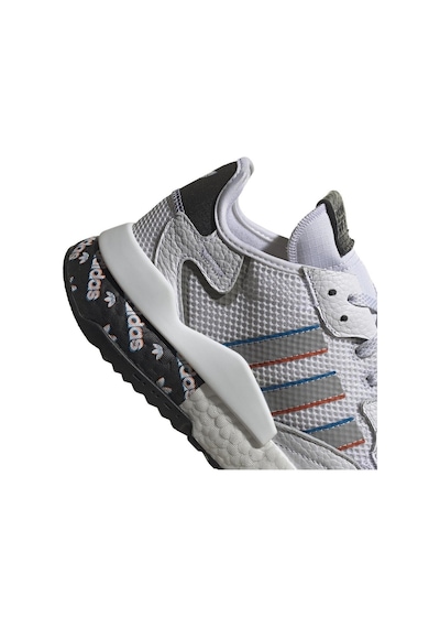 Adidas Nite Jogger Erkek Spor Ayakkabı Beyaz Mavi Erkek Beyaz