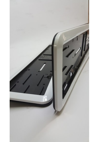 Araç Takmatik Plakalık Krom P. Black Beyaz Kırmızı Araç Plakalık 401594942