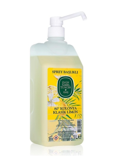Sprey Başlıklı Klasik Limon Kolonyasi 1 Lt