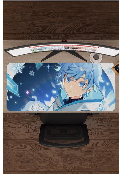 Chongyun Genshin Impact Anime Gacha V2 - 90x40 Xxl Gaming Mouse Pad Fare Altlığı