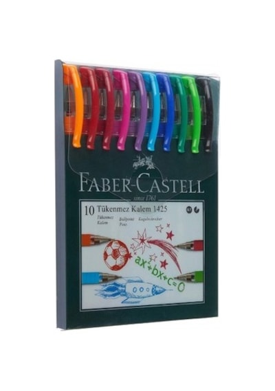 Faber Castell 1425 10'lu Tükenmez Kalem Seti