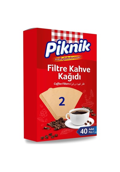 Piknik Kahve Filtre Kağidi 40'li No:2