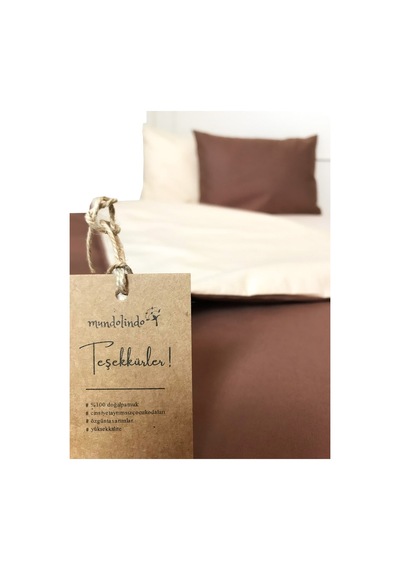 Tek Kişilik Nevresim Seti Çift Renk Two Stories Cookie 3 Parça 160 X 220 Cm Çok Renkli