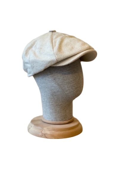 Standart Kışlık Yün Ingiliz Kasket Dökümlü Peaky Blinders Kasket Balıksırtı Kasket Arkası Lastikli Krem