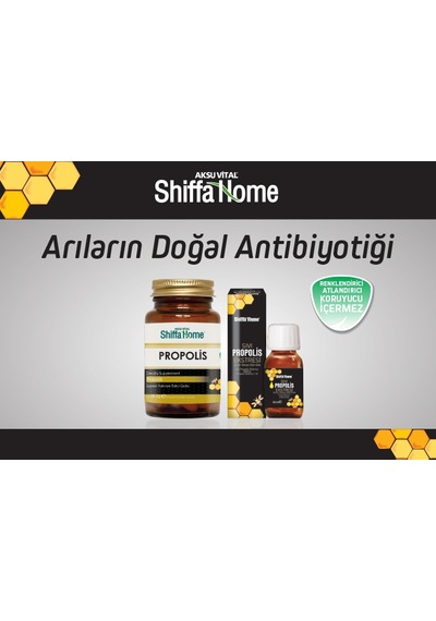 2 Adet Aksu Vital Shiffa Home Propolis 470 MG 60 Kapsül