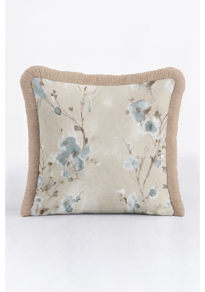 Çiçekli Pastel Floral Saçaklı Yastık Kılıfı - Romantik Botanik Mavi Vizon Püsküllü Kırlent Kılıfı Sessiz Esinti Nova Çiçekli Pastel Floral Saçaklı Yastık Kılıfı - Romantik Botanik Mavi Vizon Püsküllü Kırlent Kılıfı Sessiz Esinti Nova