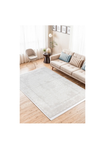 Elvey Home 7135 Krem Modern Desen Doğal Taban Koridor Mutfak Çocuk Oturma Odası Salon Halı Yolluk 7135kemik