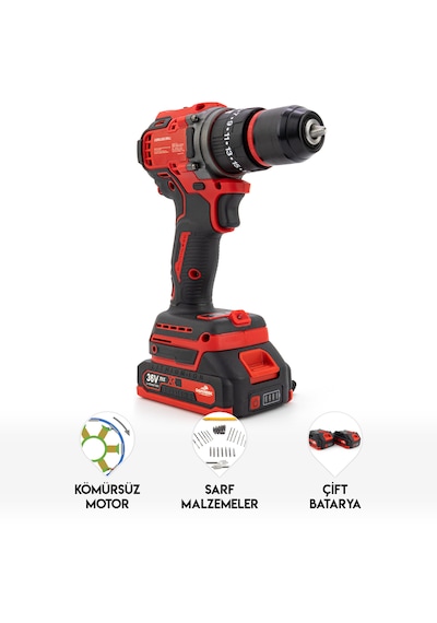 Dawreek 10 MM Red Kömürsüz Vidalama Dawreek 10 MM Red Kömürsüz Vidalama