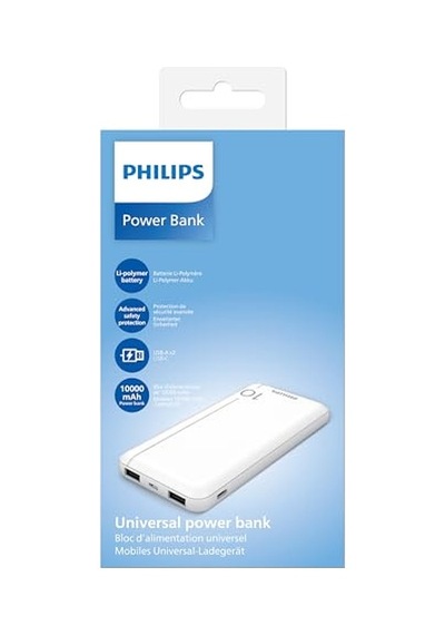 Ayrex Dlp2810cw/00 10.000 Mah Powerbank 2xusb-a, 1xusb-c, Beyaz