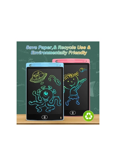 10 Adet Grafik Dijital Kalemli Lcd Çizim Tableti Çocuk Yazı Tahtası 8.5 Inc Ssayazı2800066, One Size