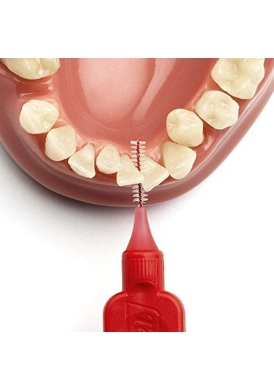 0.5 Mm - Kırmızı Diş Arayüz Fırçası 1 X 6 Adet