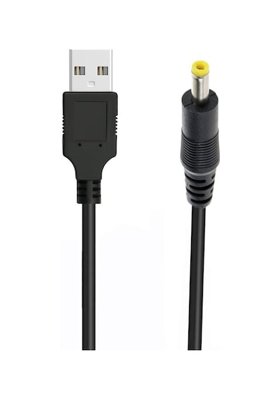Dc Çevirici - 4.0X1.7 Mm Erkek - Usb Erkek - 50 Cm - Beyaz