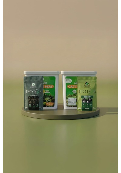 Cactus Peat 7.5 L 2 Adet + Jeotab Leonardit Ve Organik Gübre Paketi Diğer