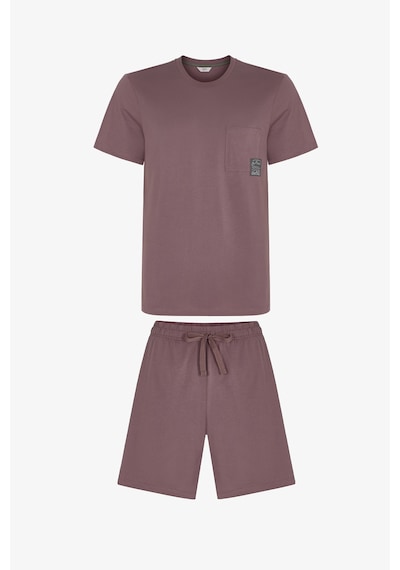 Penti Kahverengi Kahverengi Erkek Woodland Earth Şortlu Pijama Takımı K.kahverengı