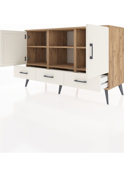 Hyperion Konsol 6 Raflı 3 Çekmeceli 3 Kapaklı 132x44x83 Çam-aytaşı Aytaşı Hyperion Konsol 6 Raflı 3 Çekmeceli 3 Kapaklı 132x44x83 Çam-aytaşı Aytaşı
