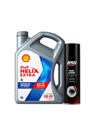 Shell Helix Extra X Motor Yağı 5w-40 4 Litre + Balata Spreyi 500 ML