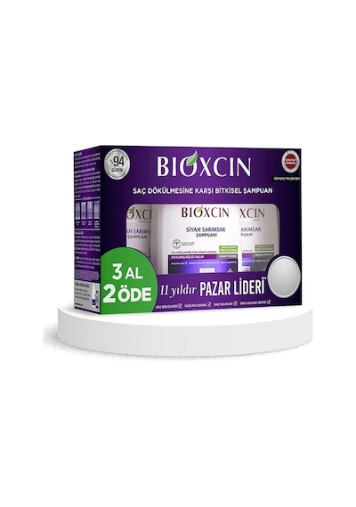Bioxcin Siyah Sarımsak Şampuanı 3 x 300 ML