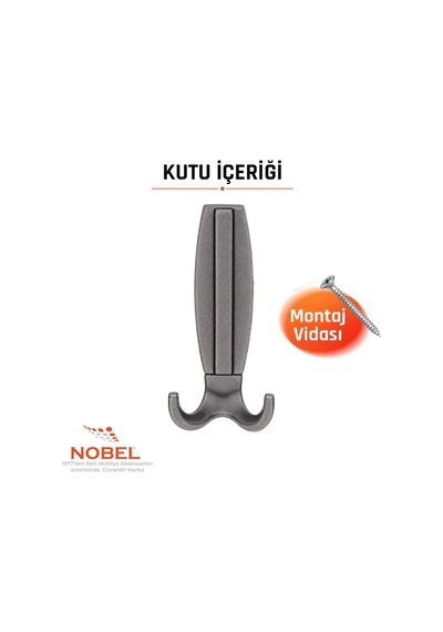 Best Lüks Portmanto Askı, Metal, Vestiyer Askı, 230 Gr, Dolap Askılık, Duvar Askılığı, Titanyum Vidalı 5 Adet
