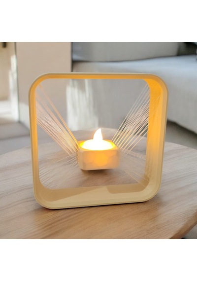 Havada Asılı Led Mumluk 3d Baskı Dekoratif Mumluk