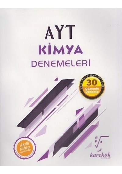 AYT Kimya Denemeleri Kitabı- Karekök Eğitim Yayın