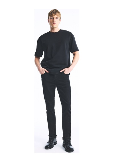 Defacto Pedro Slim Fit Normal Bel Dar Paça Jean Pantolon S2711az26aunm40 Siyah-nm40
