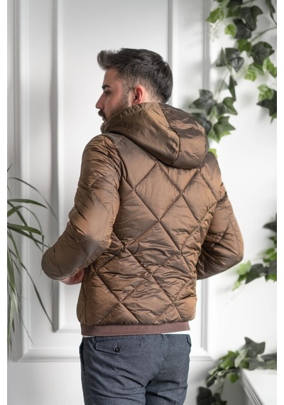 Ecer Kapşonlu Regular Fit Erkek Kalın Şişme Mont