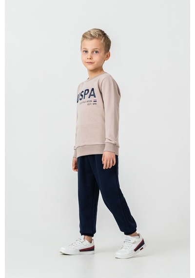 U.S. Polo Assn. Erkek Çocuk Nakışlı Sarı Uzun Kol Eşofman Takımı Us2627-c-v1 Us2627-c-v1