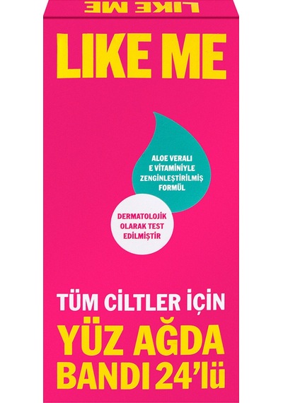 Like Me Tüm Ciltler İçin 24'lü Yüz Ağda Bandı