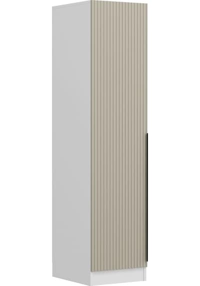 Minar Kale 1 Kapaklı Dolap Çizgili Mebran 210cm - Beyaz/kumtaşı - Askılıklı Çok Renkli Minar Kale 1 Kapaklı Dolap Çizgili Mebran 210cm - Beyaz/kumtaşı - Askılıklı Çok Renkli