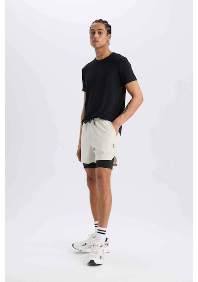 DeFactoFit Slim Fit Dar Kesim Sporcu Taytlı Şort E2759AX25SMBG810
