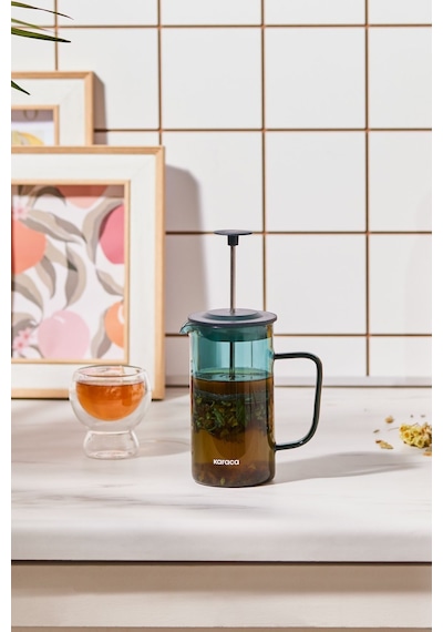 Karaca Valentina Borosilikat Cam French Press 350 ml Green