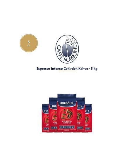 Caffe Borbone Intenso 5 Kg Çekirdek Kahve - Profesyonel İşletme Fırsatı