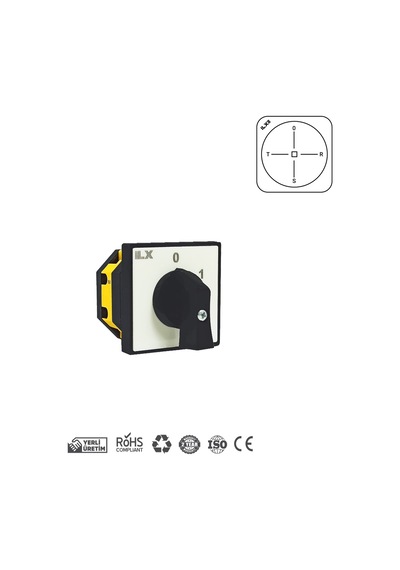 Ilx L4 Tip 4x16 Voltmetre Komütatör Pako Şalter İl-xl4-f04-016