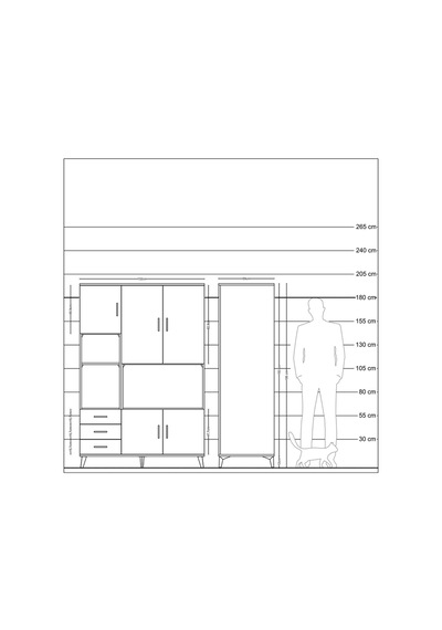 Kronos Dolap 9 Raflı 3 Çekmeceli 5 Kapaklı 132x59x195 Aytaşı-antrasit/çam Antrasıt/atlas Çam Kronos Dolap 9 Raflı 3 Çekmeceli 5 Kapaklı 132x59x195 Aytaşı-antrasit/çam Antrasıt/atlas Çam