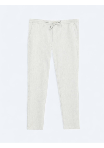 Kip Koyu Bej Düz Dokuma Jogging Fit Casual Pantolon Bej Kip Koyu Bej Düz Dokuma Jogging Fit Casual Pantolon Bej