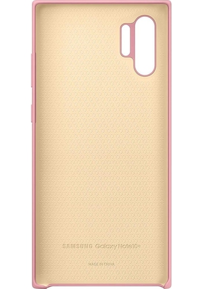 Galaxy Note 10 Plus İle Uyumlu Kılıf Silicone Cover Pembe Ef-pn975tpegww