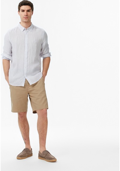 Nautica Erkek Gri Regular Fit Keten Gömlekdüzw65103t