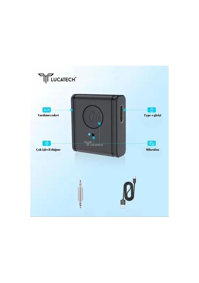 Şarj Edilebilir Aux Bluetooth Müzik Alıcı Kiti - Lt465s942