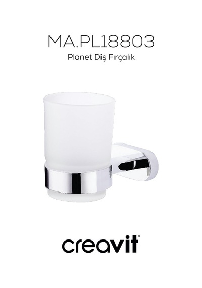 Creavit PL18803 Planet Diş Fırçalık Krom