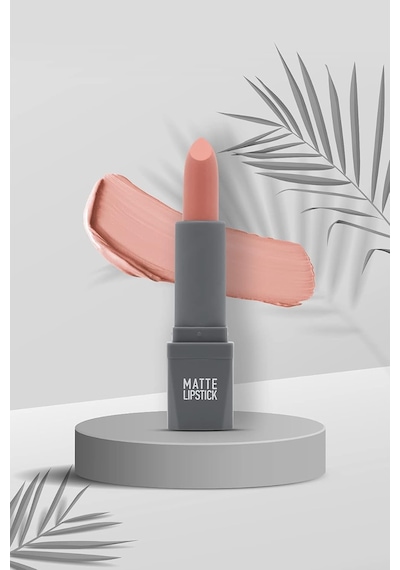 Yoğun Renk Veren Uzun Süre Kalıcı Nemlendirici Kadifemsi Mat Ruj - Matte Lipstick 401 Soft Pink Çok Renkli