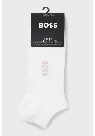 Boss Logolu 2 Pack Çorap Erkek Çorap 50538188 100 Beyaz