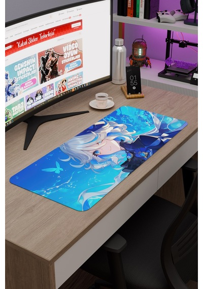 Furina Genshin Impact Anime Gacha V4 - 70x30 Xl Gaming Mouse Pad Fare Altlığı