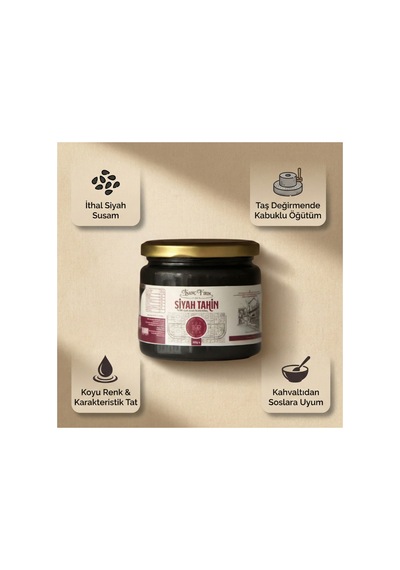 Siyah Tahin 300 Gram - Siyah Susamdan Taş Değirmen Üretimi - 841872327