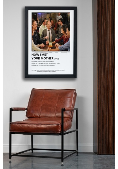 How I Met Your Mother Dizi-film Siyah Çerçeveli Poster Tablo