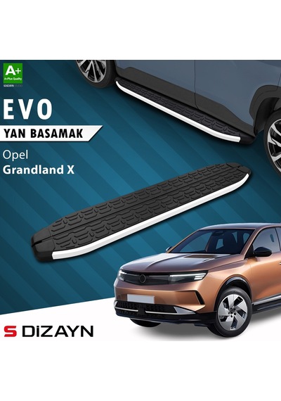 S-dizayn Opel Grandland 2 Elektrikli Evo Aluminyum Yan Basamak 193 Cm 2024 Üzeri A+ Kalite