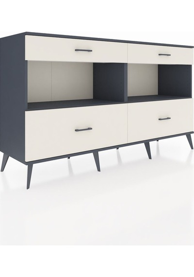 Hyperion Konsol 2 Raflı 4 Çekmeceli 176x44x99 Antrasit-antrasit/ Antrasit-antrasit/aytaşı Hyperion Konsol 2 Raflı 4 Çekmeceli 176x44x99 Antrasit-antrasit/ Antrasit-antrasit/aytaşı
