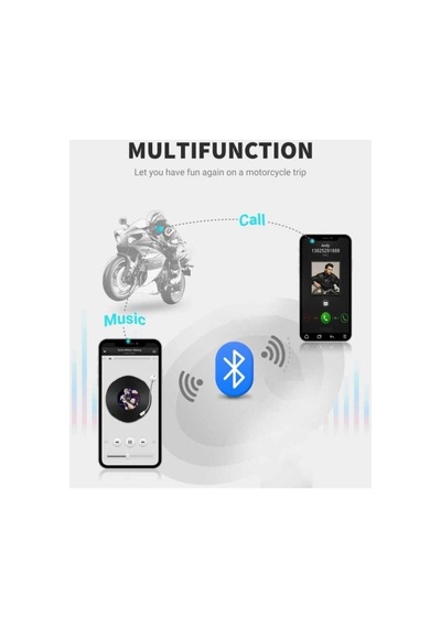 Bluetooth Araç Kiti Bt22 Kask Kulaklık Bluetooth Motosiklet Kulaklık 5.0 Bluetooth Interkom Motorsiklet Kulaklık