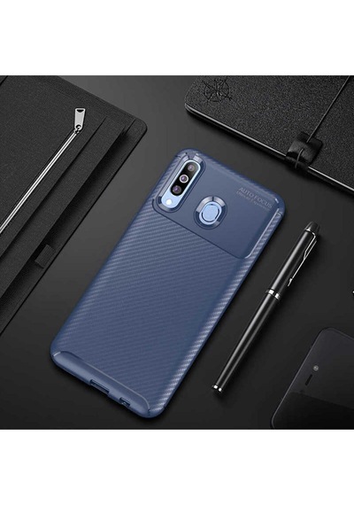 Galaxy M30 Kılıf Zore Negro Silikon Kapak Lacivert